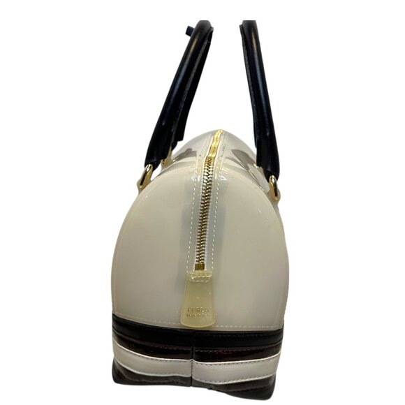 Furla White PVC and Leather Candy Boston Bag - Picture 2 of 6